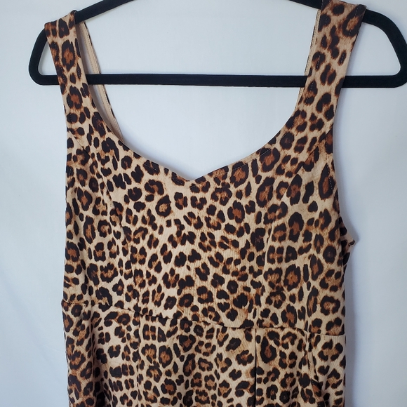 Leopard Print Torrid Midi Dress with Pockets - Picture 3 of 5